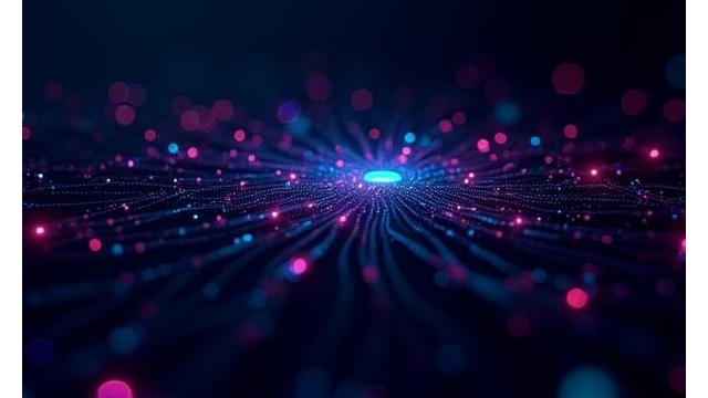 Abstracte afbeelding van neurale netwerken en AI-processen
